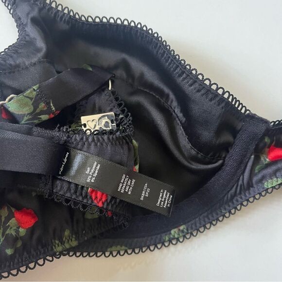 For Love And Lemons Love Song Bra Floral XS - Picture 8 of 10